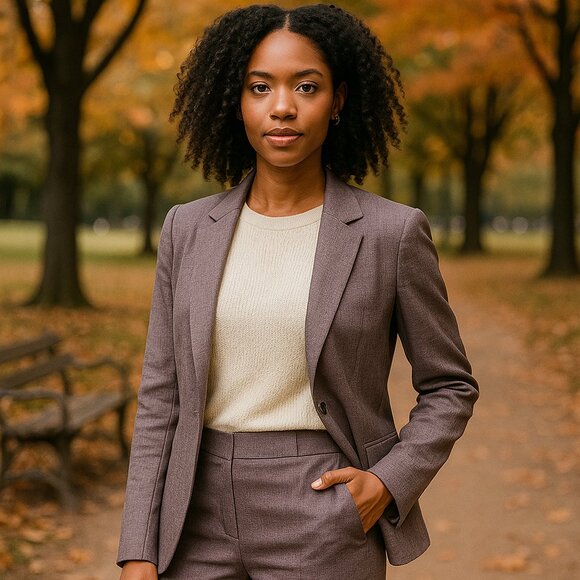 Loro Piana Wool Blend Classic Trousers – Italian Luxury Work Pants – Women’s 42 - Picture 1 of 10